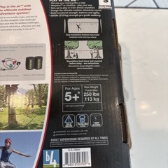 Slackers NINJA LINE American Ninja Line 30’ w/ Obstacles Slackline Half New
