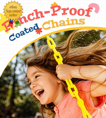Heavy Duty Swing Seat, Kids Swing with 66″ Rust-Resistant Chains, Swing Set Acce