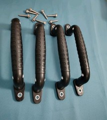 Set of 4 Safety Playground Handles,Swing Set Kids Safety Hand Grips Black-4pcs