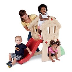 Climber with Slide Rock Wall Crawl Tunnel Hideout for Toddlers Age 1-4