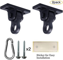 Heavy Duty Black Swing Hangers Screws Bolts Included over 5000 Lb Capacity Playg