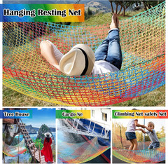Climbing Cargo Net 6.5 X 9.8 Ft Large Kids Backyard Climbing Net Double Layers P