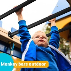 Complete Monkey Bar Hardware Kit – 12 Heavy-Duty Bars for Indoor/Outdoor Play=~/