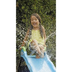 2-in-1 Outdoor-Indoor Wet or Dry Slide with Easy Storage, Blue, Ages 2 to 6
