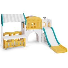 9in1 Toddler Slide Climber Playset with Playhouse Playground Indoor Outdoor Toys