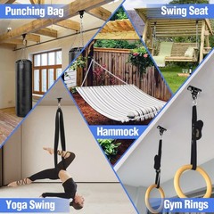 Swing Hangers with Bearing, Heavy Duty Porch Swing Hanging Kit for Outdoor Pl…