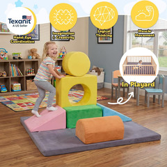 7-Piece Foam Climbing Blocks for Toddlers, Toddler Climbing Toys Indoor, Climb a