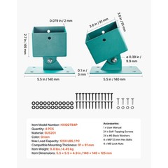 Uimoso Swing Set Brackets 4 Pack for Secure Installation on Uneven Surfaces