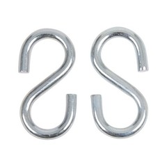 SWING SET STUFF 3/8″ X 4″ LARGE END S-HOOK (PAIR) hardware accessories fort 0075