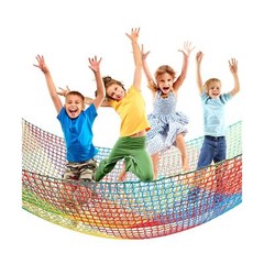 Climbing Cargo Net 6.5 x 9.8 ft Large Kids Backyard Climbing Net Double Layer…
