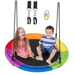 40 Inch Saucer Swing for Kids & Adults, 700LBS Heavy Duty 40IN Multicolor