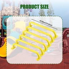 6 Pieces Playground Handles Swing Set Easy Installation Attachment Metal