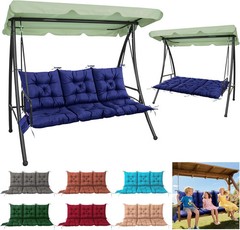 3 Seater Porch Swing Cushion,Thick Cushion for Patio Swing Furniture,3-Person Ou