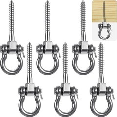 Heavy Duty 180° Swing Hangers, Stainless Steel Eye Screw Bracket, 1800 LB Cap…