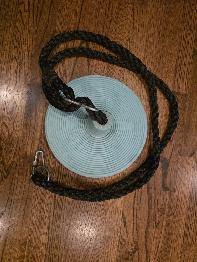 Vintage Little Tikes USA Round Disc Kids Tree Rope Disk Swing 4319-00