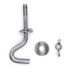 Zinc Heavy-Duty Replacement Hooks Holding Hammock Fit 3/8 Inch Dia. 1-1/4 to …