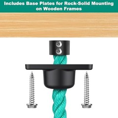 Climbing Net for Kids with Installation Base for 72″ × 72″ Wooden 72″ X 72″