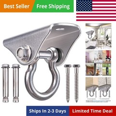 Heavy Duty 180° Swing Hangers, Stainless Steel Screw Bracket, 1600 LB Cap…
