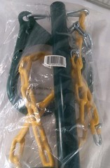 Eastern Jungle Gym Ring and Trapeze Bar Combo Large 20″ Wide Bar Green & Yellow