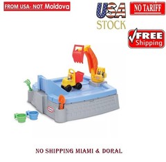 Little Tikes Dirt Diggers Excavator Sandbox for Kids, Including lid and Play San