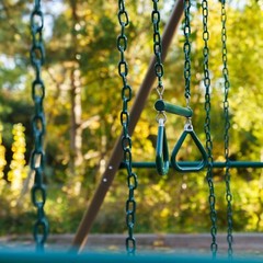 Lifetime 91137 9 Ft A-Frame Metal Swing Set Earthtone Kids Outdoor Playground