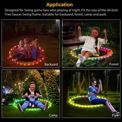 Outdoor Swings Lights, Remote Control Swing Rim Light for Saucer Tree Swing, …