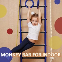 6 Pcs 16.5″ Black Outdoor Monkey Bars for Playground|