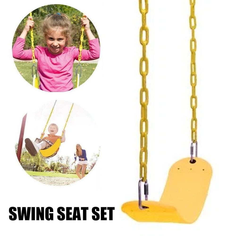 Heavy Duty Outdoor Swing Seat Set With Rust-Proof Chain Accessories Replacement