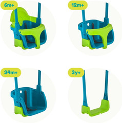 Toys Baby Swing – Comfy Toddler Swing Seat, Kids Outdoor Toys, Quadpod Adjustabl