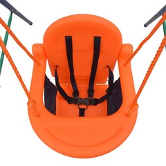 Toddler Swing Blue, Green, Orange Steel, Plastic Standard Durable