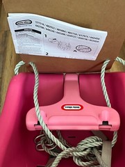 Little Tikes Swing 2-in-1 Snug and Secure Outdoor Baby Swing Magenta