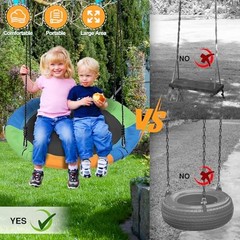 Tree Swings for Kids Outdoor, 40 Inch Diameter 600lb Weight & 3 colors