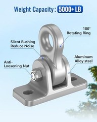 Heavy Duty Swing Hangers Hardware Included-Corrosion Resistant 2 Pack Silver