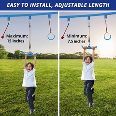 360° Twist-Spin Swing Set Attachments – Ninja Warrior Playground Toys for Kids