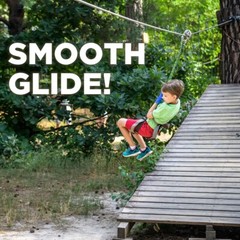 200 FT Zip Line Cable, 3/8″ Galvanized Zipline Wire for Kids and Adults