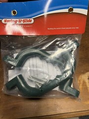 Swing N Slide Green Safety Handles 2 Pack NEW Playhouse Fort Swing Set Parts