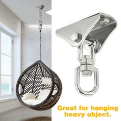 Heavy Duty Swing Hangers for Wooden Sets 2000 LB Capacity 360 Swivel Stainles…