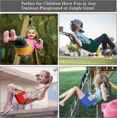 Versatile Red Swing Seat for Kids & Adults – 30.4 x 6 Inch, No Assembly Required