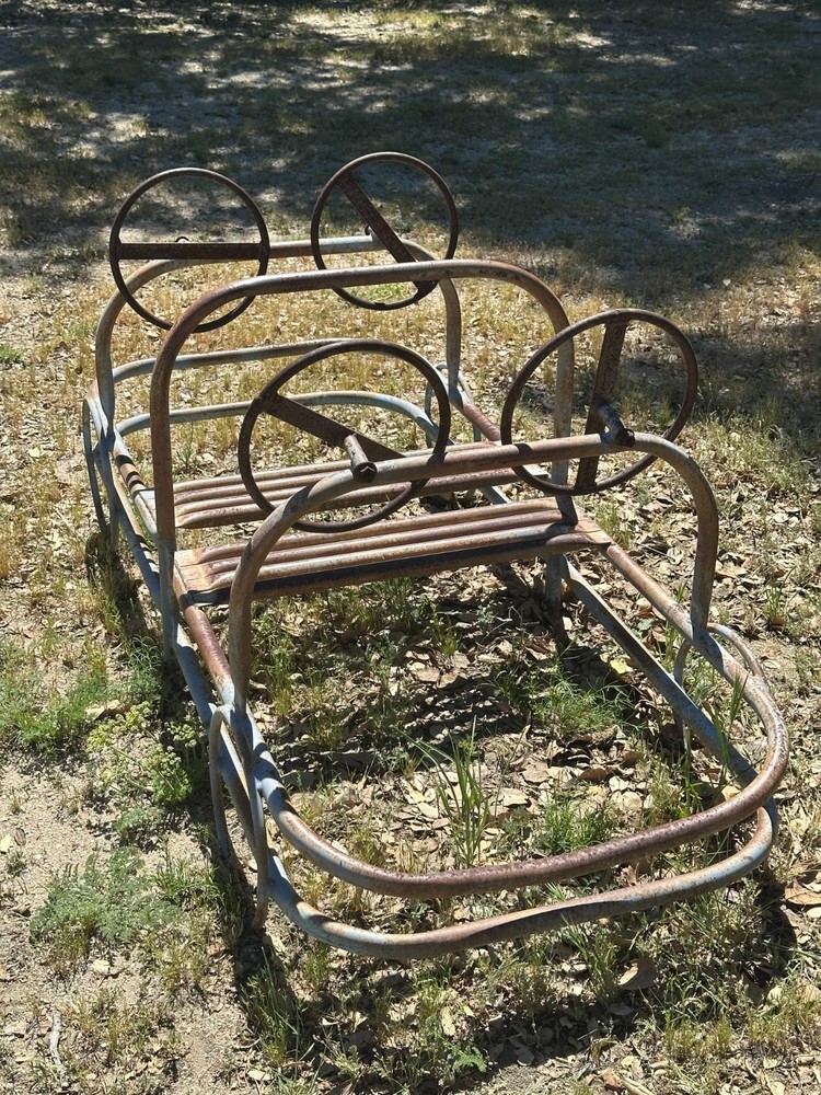 Vintage 1950’s Steel 2-Seater Car 5ft X 2ft School Playground Equipment