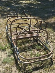 Vintage 1950’s Steel 2-Seater Car 5ft X 2ft School Playground Equipment