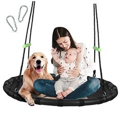 Tree Swing with PP Mat – Durable, Safe, and 40 inches diameter+No Extra Straps