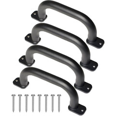 4 Pack 10 In. Metal Playground Safety Handles Outdoor Playset Grab Bars for Kids