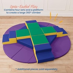 ECR4KIDS SOFTZONE JUNIOR ADVENTURER’S SUMMIT STEP CORNER CLIMBER ASSORTED