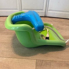 Toddler Swing Seat – Green/Blue with Safety Straps & Ropes