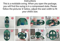 Toddler Swing, Full Bucket Baby Swing Seat & Iron Chains (Green) | Baby Swing Ou
