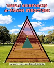 Porch Swing Stand Frame for Both Kids and Adults,440Lbs Heavy-Duty Metal A-Frame