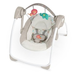 Soothe n Delight Compact Portable 6-Speed Plush Baby Swing Music 0-9M