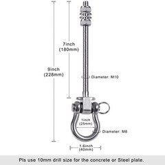 Heavy Duty Swing Hangers with Bearings – Set of 6 Stainless Steel 304 Hardwar…