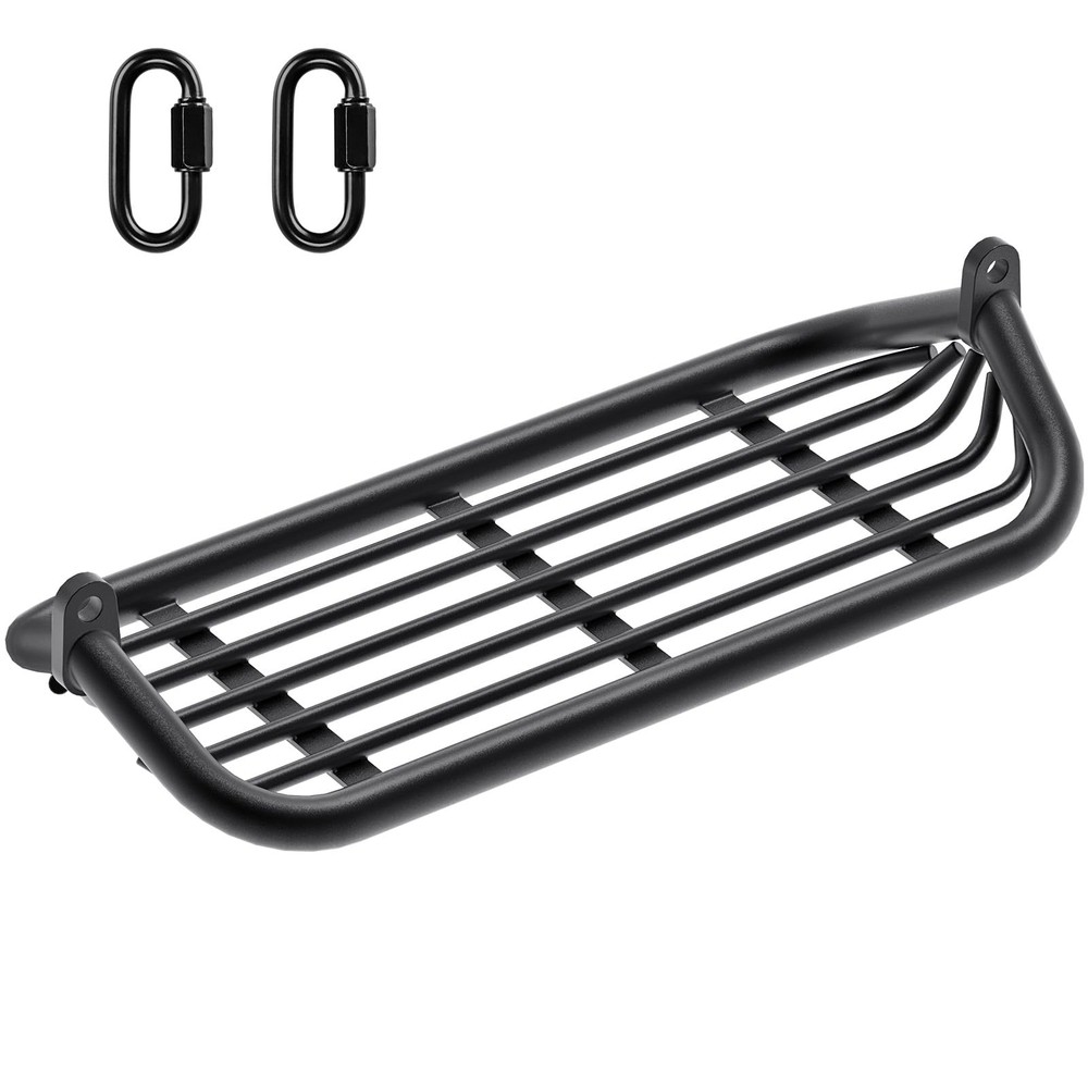Heavy-Duty 17″ Metal Frame Swing Seat with 2 Carabiners, Swing for Backyard P…