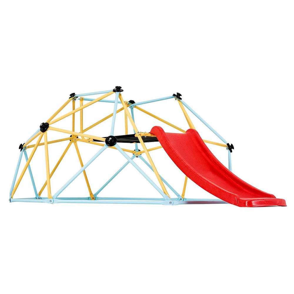 Climbing Dome, for Kids 3 to 9 Years Old, 8FT Geometric Dome Climber with Slide